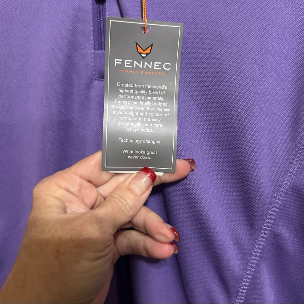 Fennec performance Vest Mens XL Grape 1/4 Zip Sleeveless Golf Jacket Lightweight